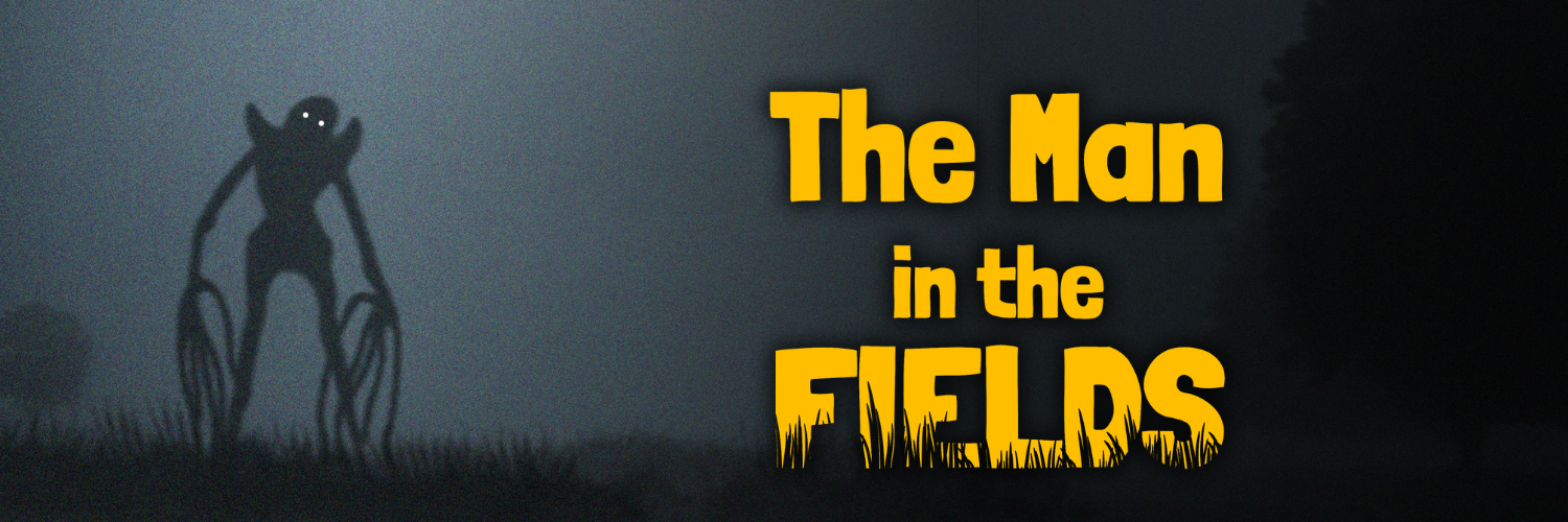 the man in the fields horror game banner art